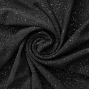 Glitter Ity Knit Jersey Fabric SV578347 Black 1