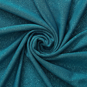 Glitter Ity Knit Jersey Fabric SV578352 Teal 1