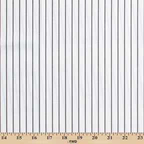 Suave 1 2 Pinstripe Shirting Poplin Fabric SV578353 Black 3