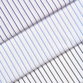 Suave 1 2 Pinstripe Shirting Poplin Fabric Group