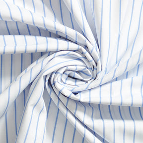 Suave 1 2 Pinstripe Shirting Poplin Fabric SV578355 Light Blue 2
