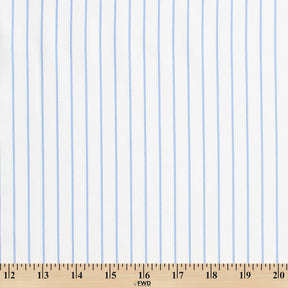 Suave 1 2 Pinstripe Shirting Poplin Fabric SV578355 Light Blue 3