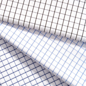 Suave 1 2 Gingham Check Shirting Poplin Fabric Group