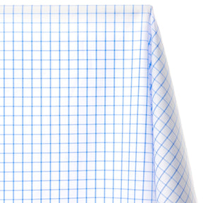 Suave 1 2 Gingham Check Shirting Poplin Fabric SV578363 Light Blue 1