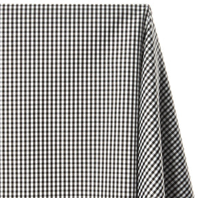 Suave 1 8 Gingham Check Shirting Poplin Fabric SV578377 Black 1