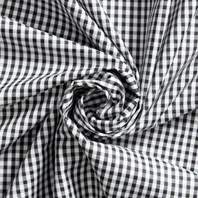 Suave 1 8 Gingham Check Shirting Poplin Fabric SV578377 Black 2