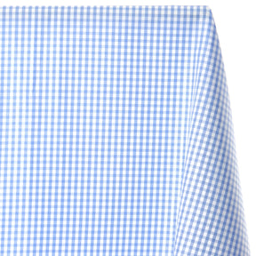 Suave 1 8 Gingham Check Shirting Poplin Fabric SV578378 Light Blue 1