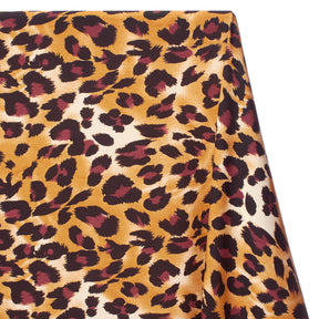 Leopard Crepe De Chine Print Fabric SV578423 Savanna 2