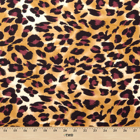 Leopard Crepe De Chine Print Fabric SV578423 Savanna 3