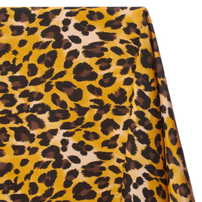 Leopard Crepe De Chine Print Fabric SV578424 Desert 2