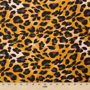 Leopard Crepe De Chine Print Fabric SV578424 Desert 3