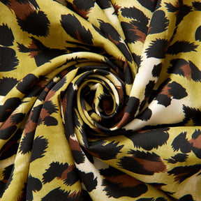 Leopard Crepe De Chine Print Fabric SV578425 Jungle 1