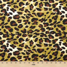 Leopard Crepe De Chine Print Fabric SV578425 Jungle 3