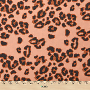Clouded Leopard Crepe De Chine Print Fabric SV578433 Strawberry 3