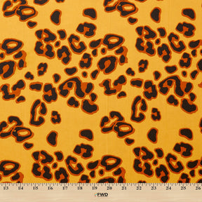 Clouded Leopard Crepe De Chine Print Fabric SV578434 Sunflower Yellow 3