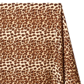 Cheetah Crepe De Chine Print Fabric SV578439 Desert 2