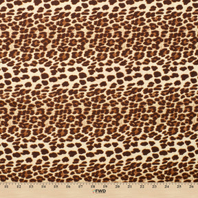 Cheetah Crepe De Chine Print Fabric SV578439 Desert 3