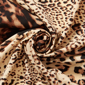 Wildcat Crepe De Chine Print Fabric SV578442 Savanna 1