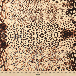 Wildcat Crepe De Chine Print Fabric SV578442 Savanna 3