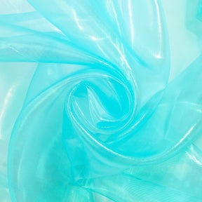 Iridescent Pearl Organza Fabric SV578479 Turquoise 1