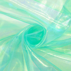 Iridescent Pearl Organza Fabric SV578482 Kelly Green 1