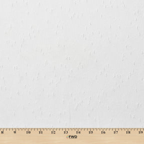 Elio Slubbed Sheer Mesh Dobby Fabric SV578493 White 3