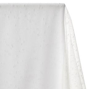 Elio Slubbed Sheer Mesh Dobby Fabric SV578494 Off White 1