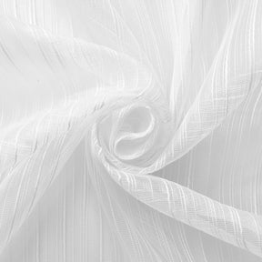 Basidia Striped Sheer Mesh Dobby Fabric SV578498 White 2