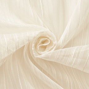Basidia Striped Sheer Mesh Dobby Fabric SV578501 Ivory 2