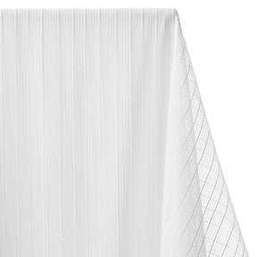 Bayzam Striped Sheer Mesh Dobby Fabric SV578502 White 1