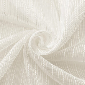 Bayzam Striped Sheer Mesh Dobby Fabric SV578503 Off White 2