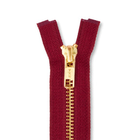 Ykk 5 Brass Separating Zipper SV578755 Bordeaux 1