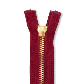 Ykk 5 Brass Separating Zipper SV578755 Bordeaux 2