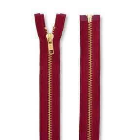 Ykk 5 Brass Separating Zipper SV578755 Bordeaux 3
