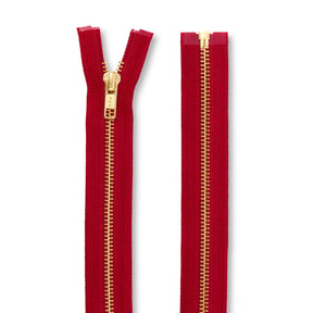 Ykk 5 Brass Separating Zipper SV578756 Cameo Red 3