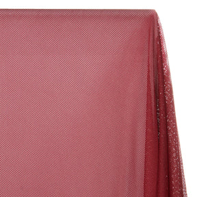Polyester Knit Diamond Mesh Fabric SV578883 Burgundy 2