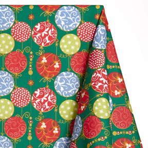 Ornament Print Broadcloth Fabric SV578913 Green 1