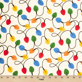 Holiday Light Print Broadcloth Fabric SV578920 Ivory 3