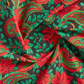 Holiday Paisley Print Broadcloth Fabric SV578926 2