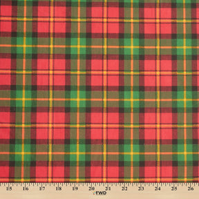 Holiday Plaid Print Broadcloth Fabric SV578927 3