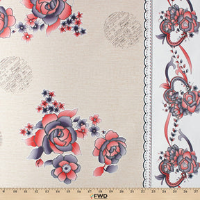 Rosette Oilcloth Fabric SV578945 3