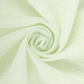 Hairline Stripe Linen Look Fabric SV578996 Kiwi / White 2