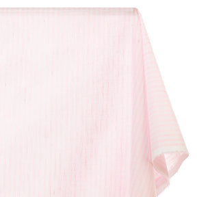 University Stripe Linen Look Fabric SV578997 Blush / White 1