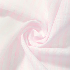 University Stripe Linen Look Fabric SV578997 Blush / White 2