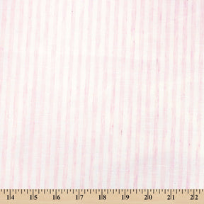 University Stripe Linen Look Fabric SV578997 Blush / White 3