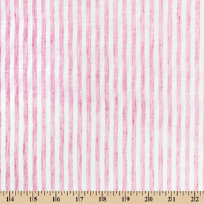 University Stripe Linen Look Fabric SV578998 Fuchsia / White 3