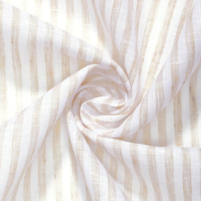 University Stripe Linen Look Fabric SV578999 Tan / White 2