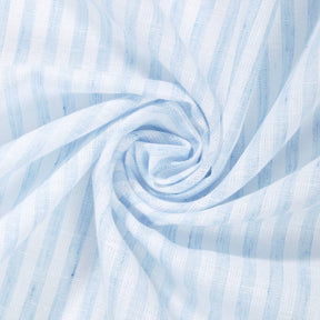 University Stripe Linen Look Fabric SV579001 Light Blue / White 2