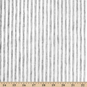 University Stripe Linen Look Fabric SV579002 Black / White 3