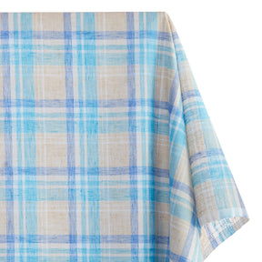 Tartan Plaid Linen Look Fabric SV579013 Tan 1